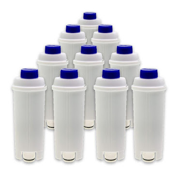10 stk. DeLonghi vandfilter. Kompatibelt vandfilter (CMF006 / DLS C002)