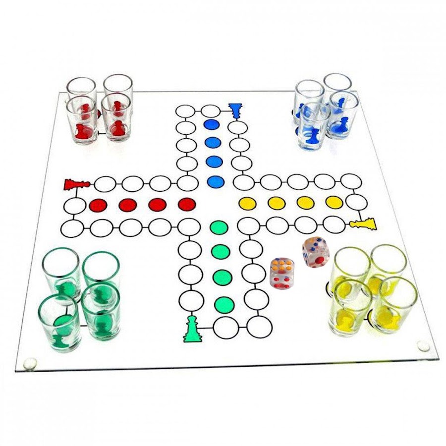 Druk Ludo med shots. kr. 79,00