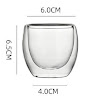 Gennemsigtig kaffekop 80ml i glas 4 stk.