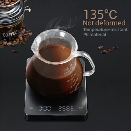 Kaffevægt med timer og høj præcision