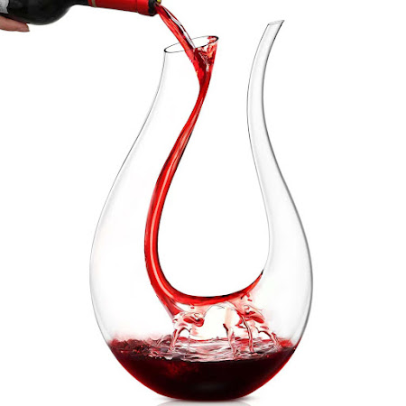 Vinkaraffel til dekantering og skænkning af vin