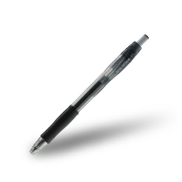 Kuglepen (gelpen) med grip 0,7 mm, Sort