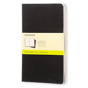 3 x Cahier Journal Large Black