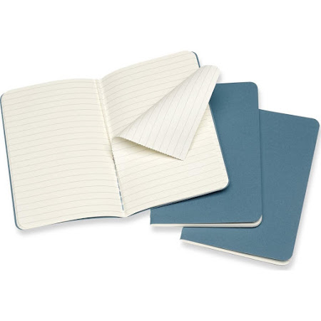 3 x Cahier Journal Large Brisk Blue