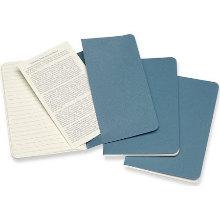 3 x Cahier Journal Large Brisk Blue