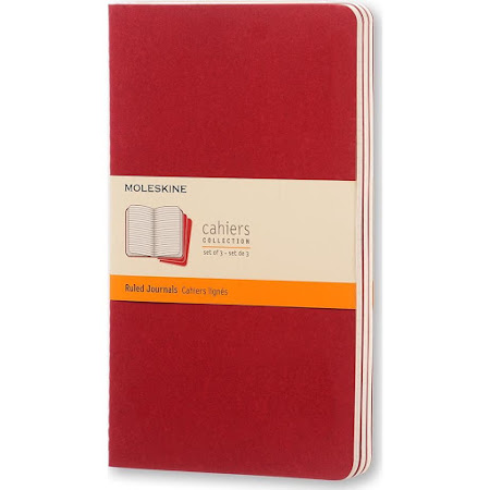 3 x Cahier Journal Large Rød