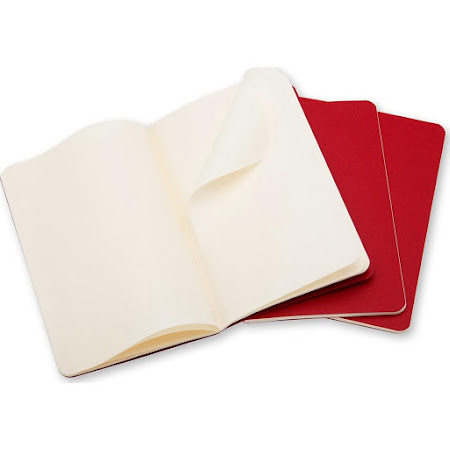 3 x Cahier Journal Large Rød