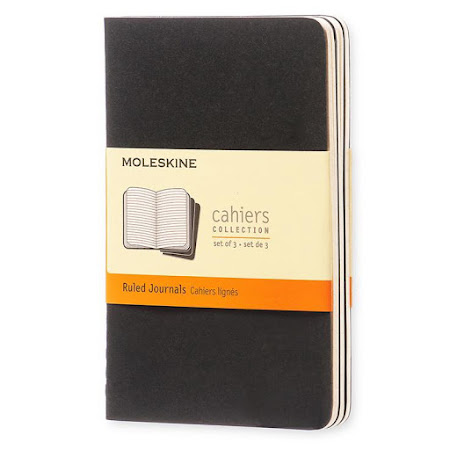 3 x Cahier Journal Pocket Black