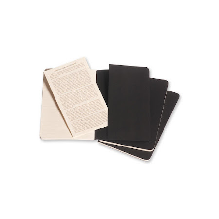 3 x Cahier Journal Pocket Black