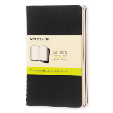 3 x Cahier Journal Pocket Black