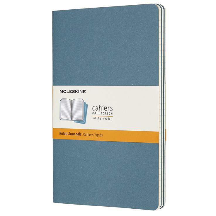 3 x Cahier Journal Pocket Brisk Blue