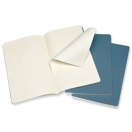 3 x Cahier Journal Pocket Brisk Blue