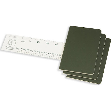 3 x Cahier Journal Pocket Green