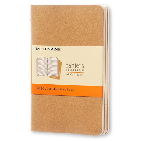 3 x Cahier Journal Pocket Kraft