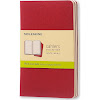3 x Cahier Journal Pocket Red