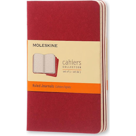 3 x Cahier Journal Pocket Red