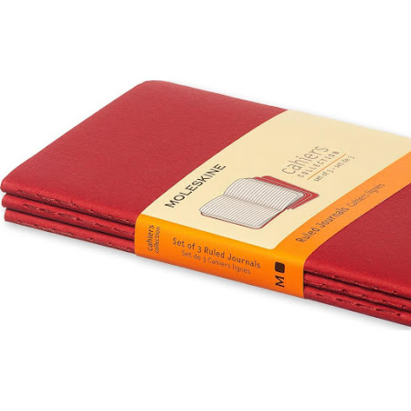 3 x Cahier Journal Pocket Red