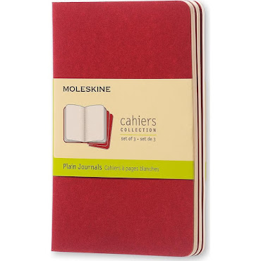 3 x Cahier Journal Pocket Red