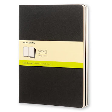 3 x Cahier Journal XL Black