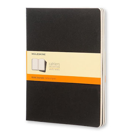 3 x Cahier Journal XL Black