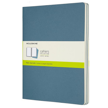 3 x Cahier Journal XL Brisk Blue
