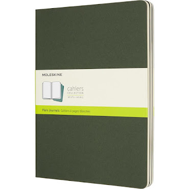 3 x Cahier Journal XL Green