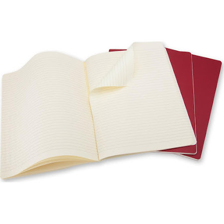 3 x Cahier Journal XL Red