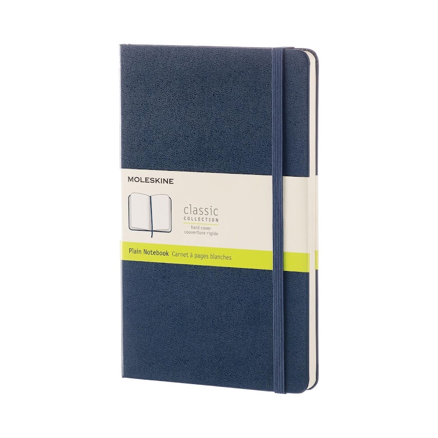 Classic Hard Cover Large Sapphire Blue