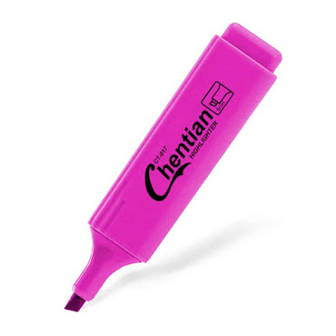 Overstregningstusch 5 mm, Pink