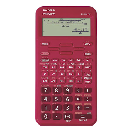 SHARP EL-W531TL Sort og Rød
