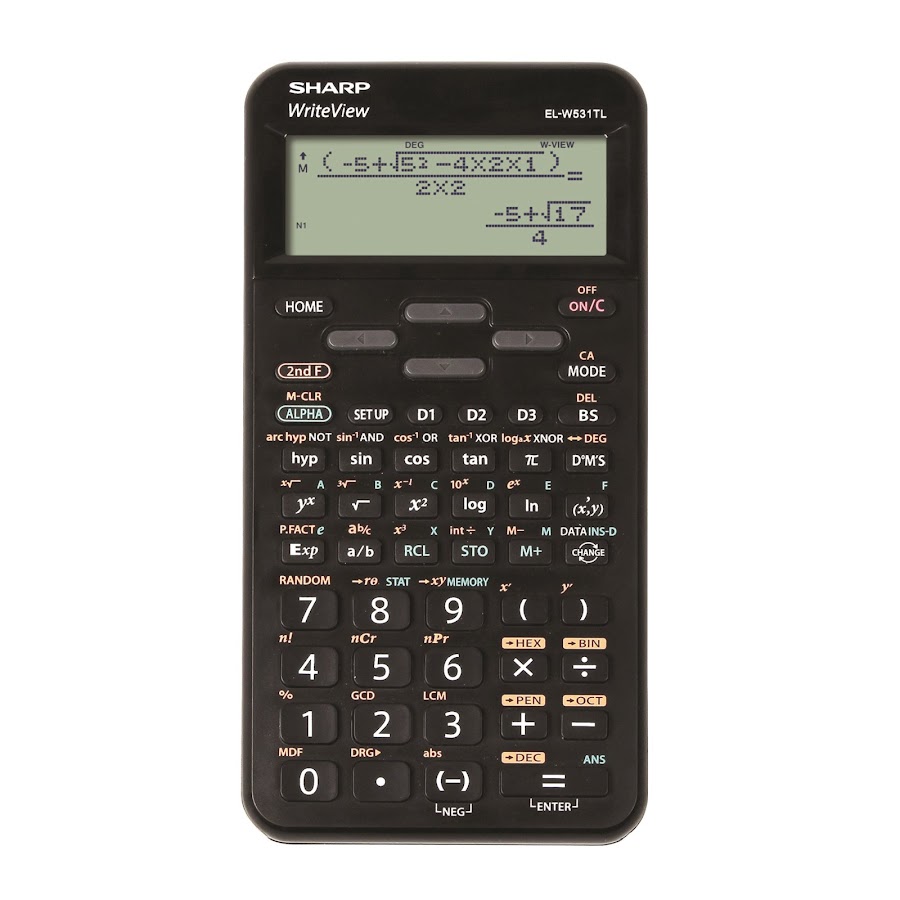 SHARP EL-W531TL Sort og Rød