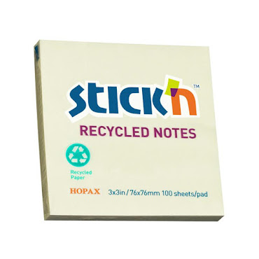 Sticky Notes Blok, 100 ark, Gul